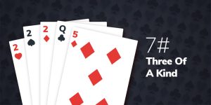 poker hand review: three of a kind poker hand - WildPoker.co
