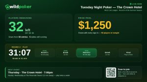 Wild Poker LIVE events coming soon