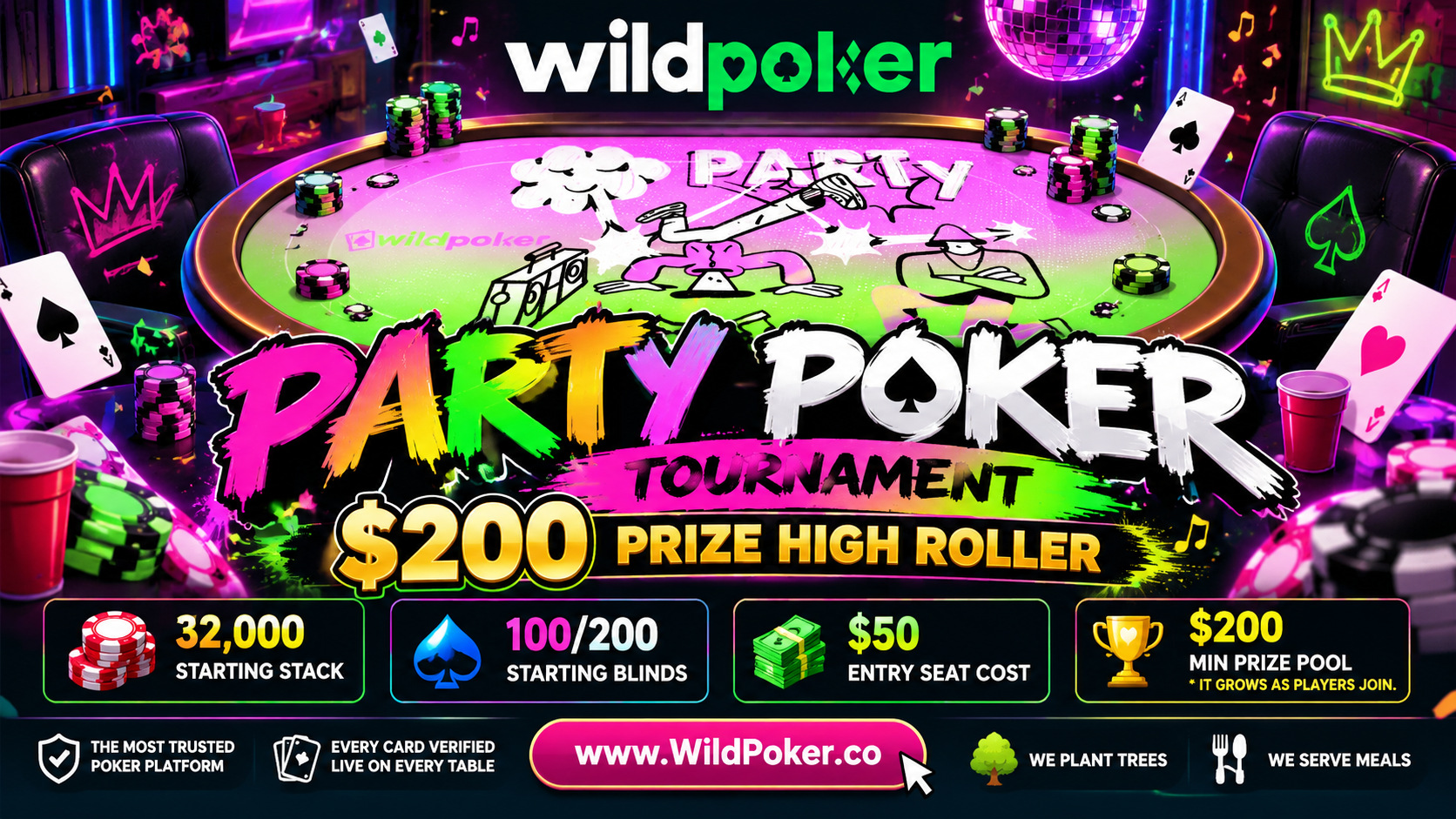 Party Poker Tournament - $200 prize high roller